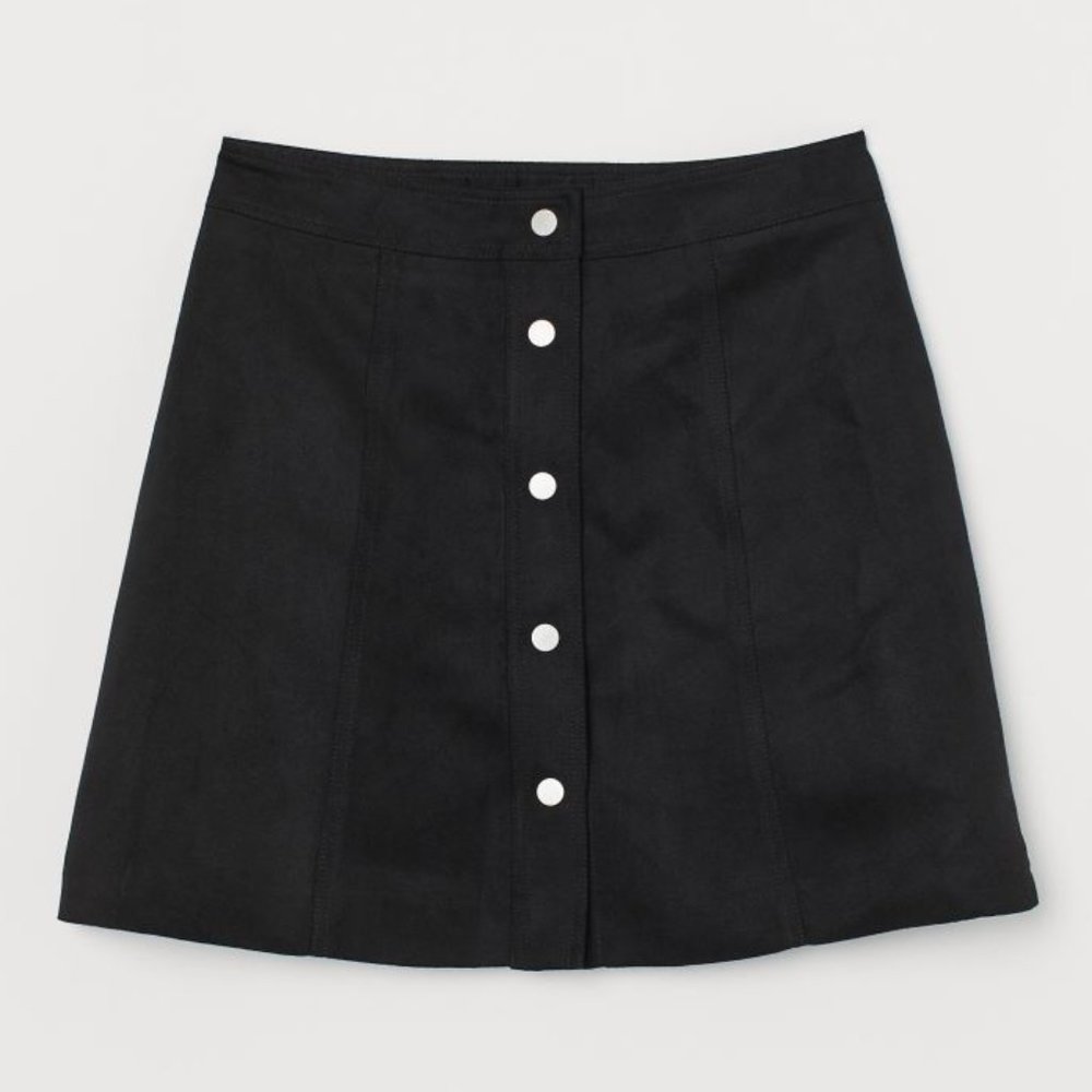 H&M A-line Suede Skirt | 2
